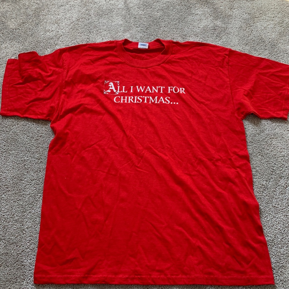 Vintage Christmas Xmas finishline tshirt employee